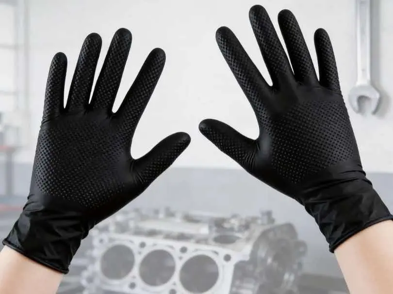 Why Automotive and Mechanics Shops Are Upgrading to 6.5g+ Heavy-Duty Diamond Textured Nitrile Gloves
