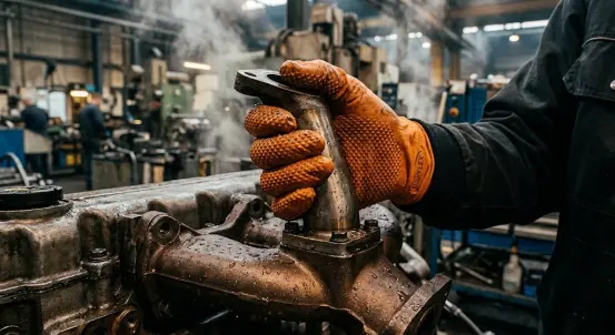 Diamond Nitrile Gloves for Hot, Humid Workshops