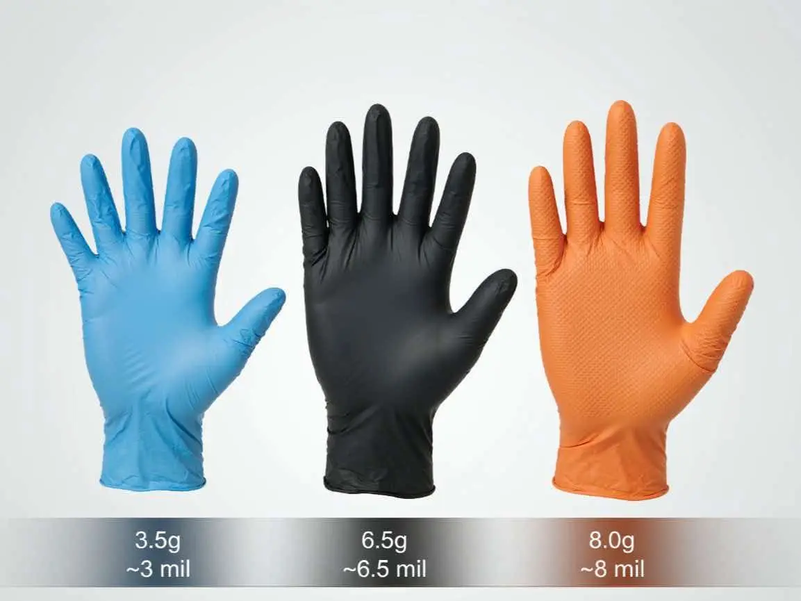 How Do 3.5g, 6.5g, and 8.0g Nitrile Gloves Match Your Procurement Needs?